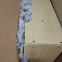 Elevated Wood Dog Bed Frame with Foam Mattress, WoodPattern, L