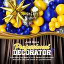 ALL-IN-1 Blue and Yellow Balloon Arch Kit with BONUS 2x Starburst Balloons - Yellow and Blue Balloons for Blue and Yellow Party Decorations, Graduation, Ucla Party, Club America Party Decorations