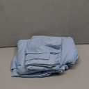Duvet Cover Queen Size Set - Extra Soft Queen Size Duvet Cover 90 x 90 with 2 Pillow Shams - Hotel Luxury Easy Care and Fade Free w/Zipper Closures & Ties - Comfy Breathable Bedding Set (Light Blue) (20 - Baby Blue (No Comforter))