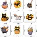 3 x 200 PCS Halloween Stickers, Pumpkin Sticker, Non-Repeating Vinyl Waterproof Holiday Party Stickers for Kids & Adults, Halloween Party Favors, Trick or Treat Crafts & Gifts