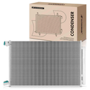 TRQ A/C Condenser and Receiver Drier Assembly Compatible with 14-20 Mercedes-Benz S63 AMG 15-22 C300 16-22 GLC300 17-21 AMG GT 18-22 GLC43 AMG 20-22 E350 19-22 CLS450 19-22 E53 AMG 19 Maybach S560