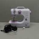 Sewing Machine for Beginners,Portable Sewing Machine with 12 Built-in Stitches,2 Speed(High-Low Speeds),2 Power Supply Method (White & Purple)