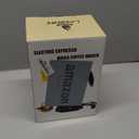 Cafeteras Electricas Modernas Moka Pot, Italian Coffee Espresso Machine, 6 Cup Cuban Coffee Maker with Detachable Base & Overheat Protection, Greca Electrica De Cafe Gift for Travel (Stainless steel metallic)