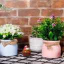 Der Rose 4 Pack Fake Flowers Small Artificial Faux Plants Indoor Summer Spring Decor for Centerpiece Table Decorations Home Office Desk Wedding Apartment Decor