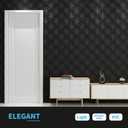 Art3d PVC 3D Wall Panel Interlocked Circles in Matt Black Cover 32 Sq.ft, for Interior Ceiling and Wall Decor for Residential or Commerical