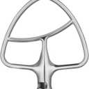 Gvode Stainless Steel Flex Edge Beater for KitchenAid Mixer, Fits Tilt-Head Stand Mixer Bowls for 4.5-5 Quart Bowls, Paddle Attachment for Kitchenaid Mixers, Not Fit for Bowl Lift