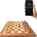 Chessnut Pro Tournament Size Electronic Chessboard — 55cm Board, Full Wooden Piece Recognition, AI Chess Computer, LED Lights — Professional Smart Chess Set, 33*33*2.2cm