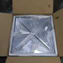 43 inch Crystal Chandelier with Remote/APP Control, 3 Color Temperature Light Fixture & Brightness Adjustable, Modern Flush Mount LED Ceiling Light Fixture for Living Room Kitchen Hallway Dining Room (Silver)