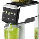 CFR606 Cold Press Juicer Machines,Touch Sensing Function,Double Filter Screen,5.3"Wide Feed Chute,350W Slow Masticating Juicer for Whole Vegetables & Fruits,Easy to Clean(White)