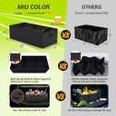 MIU COLOR Trunk Organizer for SUV, Car Organizer, Collapsible Trunk Organizer for Car, Non-Slip Bottom, Storage Organizer for Sedans, Van, Jeep, Grocery, Large 3 Compartments, Black 32"13"10.6"
