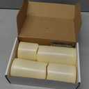 Set of 4 Outdoor Pillar Candles with Timer Waterproof - Battery Operated LED Pillar Candles with Remote 3x3 3x4 3x5 3x6 - Plastic Flickering Flameless Pillar Candles Unscented for Outside