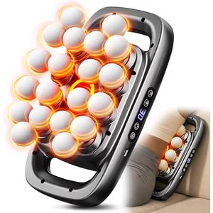 20 Head Massage Gun Deep Tissue, Electric Back Massager with 3 Modes 30 Levels, Handheld Massager for Pain Relief, Multi Head Massager for Neck, Shoulder, Back, Legs, Body