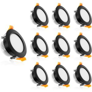 YGS-Tech 2 Inch LED Recessed Lighting, Dimmable Downlight 3W(35W Halogen Equivalent), CRI80, 4000K Natural White Ceiling Light with LED Driver(10 Pack)