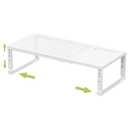 Jojocross Expandable Adjustable Stackable Kitchen Organizer, Spice Rack,Metal Pantry Storage Shelves Racks,Counter Shelf for Cabinets, Countertop, Cupboard (1 Pack/Large/White)