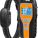 Dog Shock Collar with Remote for Dogs 8150lbs, Rechargeable Dog Training Collar IPX7 Waterproof, 4 Safe Modes Beep Vibration Shock with Flashlight, Long Battery Life for Dogs