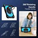 for Galaxy Tab A11+ Plus / A9+ Case 11 Inch, Rugged Case for Samsung Galaxy A9 Plus/A11+ Tablet with Screen Protector 360 Rotating Stand Shoulder Strap Pen Holder 2025/2023 Model, Black Blue