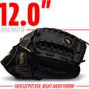 Franklin Sports Field Master Baseball + Softball Glove - Field Master Adult + Youth Baseball + Softball Mitt - Men's + Women's Gloves - Right Hand Throw (Black)