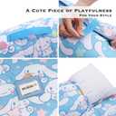 Juju Blue Kawaii Nap Mat - Kawaii Stuff Toddler Nap Mat - Nap Mats for Preschool - Kids Sleeping Bag - Kawaii Accessories Nap Mats for Preschool - Sleeping Bag for Kids