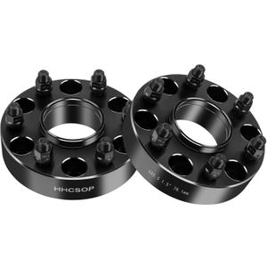 HHCSOP 6x5.5 Wheel Spacers for Chevy GMC, 1.5" 6x139.7mm Wheel Adapters 78.1mm Bore 14x1.5 Studs for Silverado Tahoe Avalanche Suburban Express Sierra Yukon Savana Escalade