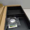 12" x 24" Stainless Steel Shower Niche w/Double Shelves, Black