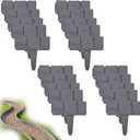 20 Pack Faux Stone Edging for Landscaping, Faux Stone Garden Borde, Plastic Retaining Edging Border, NO DIG, Interlocking Lawn Fencing for Landscaping Flower Beds Yard Decorative