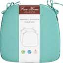 Outdoor Chair Cushions Set of 2,Patio Seat Cushion 17"x16"x2",U-Shaped Dining Chair Cushion 17 by 16 Inch,Water Resistant,Fade-Resistant Chair Pads for Kitchen Garden Furniture(Light Turquoise)