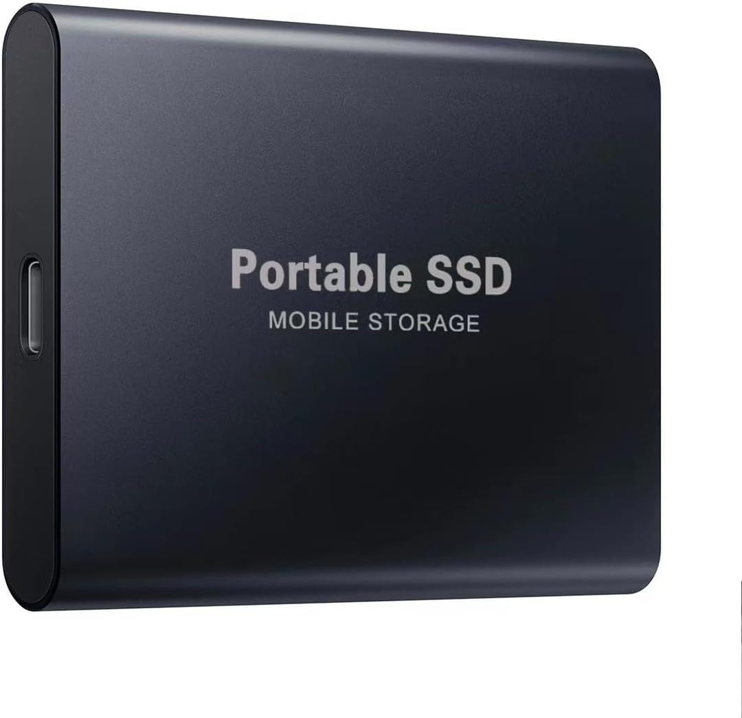 Portable 128TB SSD Mobile Storage (Black)