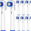 Replacement Toothbrush Heads Compatible with Bitvae R1/R2 - Rotating Electric Brush Heads Compatible with Oral B Braun Pro 500/1000/1500/3000/5000/7000/7500/8000 Series, White, 10 Pack