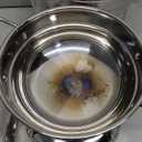 Shabu hot pot Stainless Steel Chafing Dishes hotpot single Mini cooking pot Cookware Non-Magnetic Burner with 2 spoons