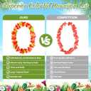 120 Packs Hawaiian Luau Leis Bulk Tropical Hawaii Theme Silk Flower Necklace Summer Beach Party Decorations Birthday Party Favors