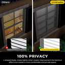 UNISHADES No Drill Blinds for Windows 1" Aluminum Cordless Mini Blinds L-Shaped Slat 100% Privacy, for Window Size 31" W 48" H - White