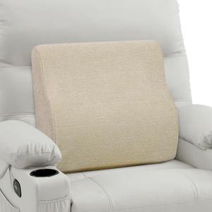 Tanyoo Back Support Pillow for Recliner Dual Layer Lumbar Support Pillow with Gel Memory Foam Ergonomic Orthopedic Lumbar Cushions for Elderly Lower Back Pain Relief Washable Cover Khaki