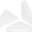 uxcell 20Pcs Plastic Corner Protectors 8x50mm Right Angle Shape Glass Corner Guards Cushion for Corner Protection of Glass, Mirror, Tile, White