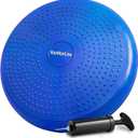 Wobble Cushion Balance Disc, Extra Thick Sensory Pad for Kids & Adults, Flexible Seating Core Strength Trainer for Posture Correction, Desk, Yoga & Stability Workout with Pump, 12.99 inches