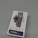 MQOUNY for Magsafe Tripod Stand for iPhone,Portable Pocket Size Selfie Stick with Rechargeable Remote and Metal Ring,Extendable Detachable Cell Phone Tripod Compatible with iPhone/Android (Black)