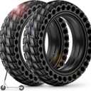BANGTING 2PCS Upgrade 50/75-6.1 Electric Scooter Solid Tires, 8.5x2.0 Tires Tubeless for Gotrax GXL V2/XR/APEX, 8 1/2 x2 Tire Replacement for Hiboy S2, Xiaomi 3 Lite/3/Pro 2/1s/M365 (Black (No tools))
