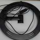 Ring Light with Stand for Desk,Adjustable Overhead Phone Mount with 10" Ring Light Tripod for iPhone,Phone Tripod with Light and Remote Phones Holder for Video Recording,Live Stream,Cooking Video