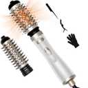 Rotating Hair Dryer Brush, 3-in-1 Detachable Round Hot Air Spining Brush Set with 2 Brushes (2" & 1.5"), Negative Ionic Blow Volumizer, 2 Speeds Rotating Hot Air Brush for Curl,Straight,Dry