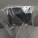 8 Inch Wall Vent Hood Wall Exhaust Vent Cover Outdoor Hooded Wall Vent with Screen and Damper,Wall Vent Cover Cap Exterior Air Exhaust for Kitchen Range Hood HVAC Duct Dryer Vent,Galvanized Steel (Black)