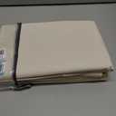 H.VERSAILTEX Faux Linen 100% Blackout Curtains for Bedroom 63 inches Long Thermal Insulated Textured Linen Look Curtain Back Tab/Rod Pocket/Hook Belt Draperies 2 Panels, 52 x 63 InchBleached Sand