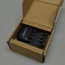 Rechargeable Battery Charger for AA & AAA Nickel-Metal Hydride (NiMH) Batteries with USB Charging Port, Black