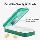 Pill Cutter with Sharp Blade, Pill Cutter Splitter for Large or Small Pills