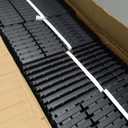 Goovilla Plastic Interlocking Deck Tiles, 36 Pack Outdoor Patio Flooring, 12"x12" Interlocking Decking Tile Outdoor All Weather Use, Waterproof Patio Pavers for Pool Balcony Backyard Porch, Dark Grey