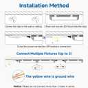 Brtstiun LED Shop Lights for Garage, 4FT Linkable Garage Ceiling Light, T8 5000K Daylight Plug in Hanging LED Light Fixture for Workshop, Warehouse, Basement, 6 Pack 45W 6300LM