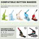 Saladulce 1.26" Button Paper Cutter Graphic Punch Die Cutter Button Cutter for 32mm Buttons, 1.732" Circle Cutter Punch 44mm Round Paper Cutter