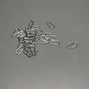 15 Pack 2 Inch Small Carabiner Clip Heavy Duty Spring Snap Hook M5 Stainless Steel Bulk Mini Locking Carabiner Clips for Key Hiking Camping Fishing Outdoor and Gym