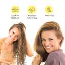 Plavogue Dual Voltage Blow Dryer Brush for European Travel,110V-240V Hot Air Brush with Volumizer, Negative Ionic Anti-Frizz - Styling Brush with Ceramic Coating for Long/Mid Hair Types, Oval Shape