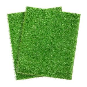 Artificial Dog Grass Pee Pad 20”x 25” 2 Pack, Grass Pad for Dogs Indoor Potty Training, Replacement Turf for Puppy, Washable Reusable Realistic Fake Grass Mat