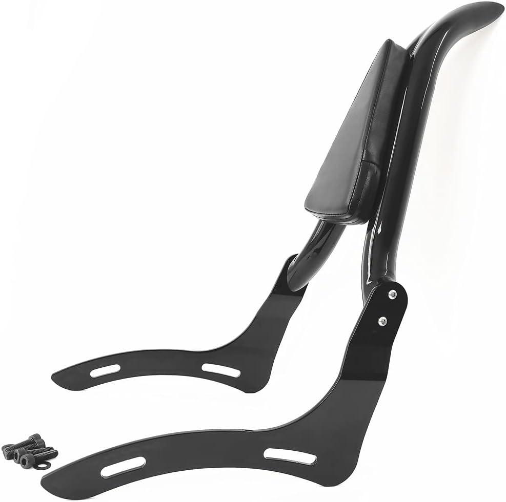 Black Sissy Bar Backrest for Honda Motorcycle Rebel 1100 CMX1100 Accessories 2020-2023 2024 2025 Passenger Backrest Rear Pad [24 Inches]