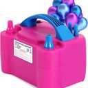 Electric Air Balloon Pump,Portable Dual Nozzle Electric Balloon Inflator/Blower for Rose Red 220V-240V 600W Balloon Blower Pump for Party Decoration, Faster and Save Time